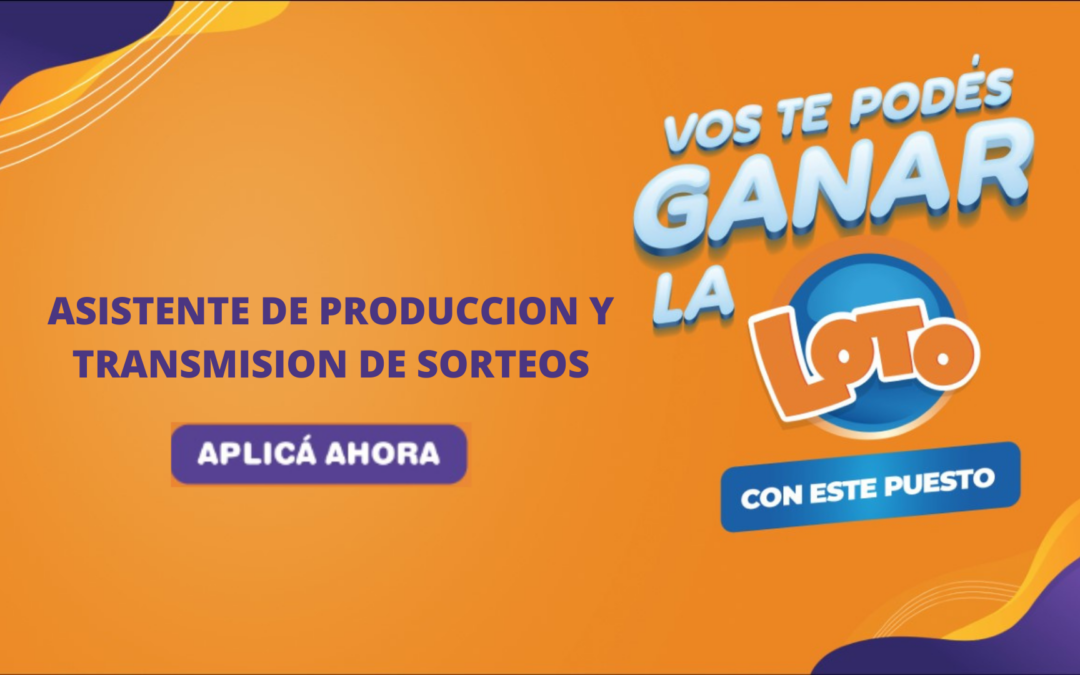 Asistente de Producción y transmisión de sorteos