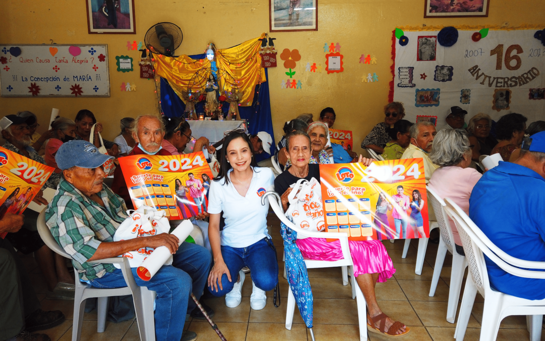 LOTO Nicaragua comparte alegría con casa Club del Adulto Mayor
