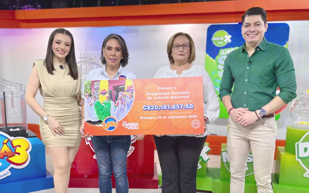 Fondos de LOTO fortalecen Programas Sociales de Lotería Nacional