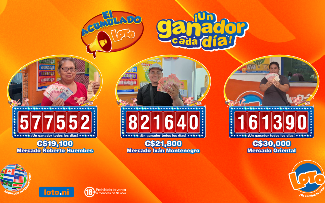La suerte recorrió los mercados de Managua con El Acumulado Loto